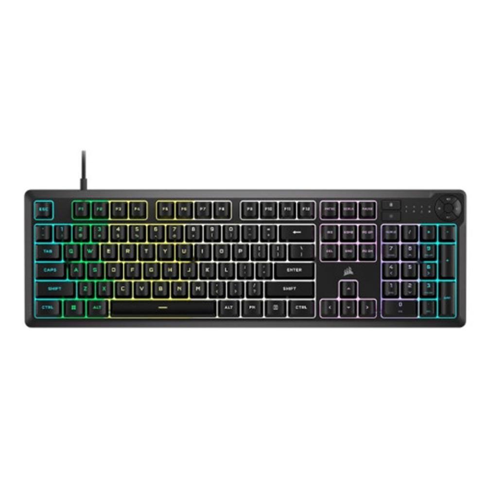 Teclado CORSAIR K55 CORE RGB (Português - Membrana - Tamanho completo - Preto)