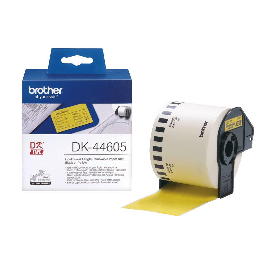 Fita de Etiquetas Contínua BROTHER DK-44605 (Amarelo)