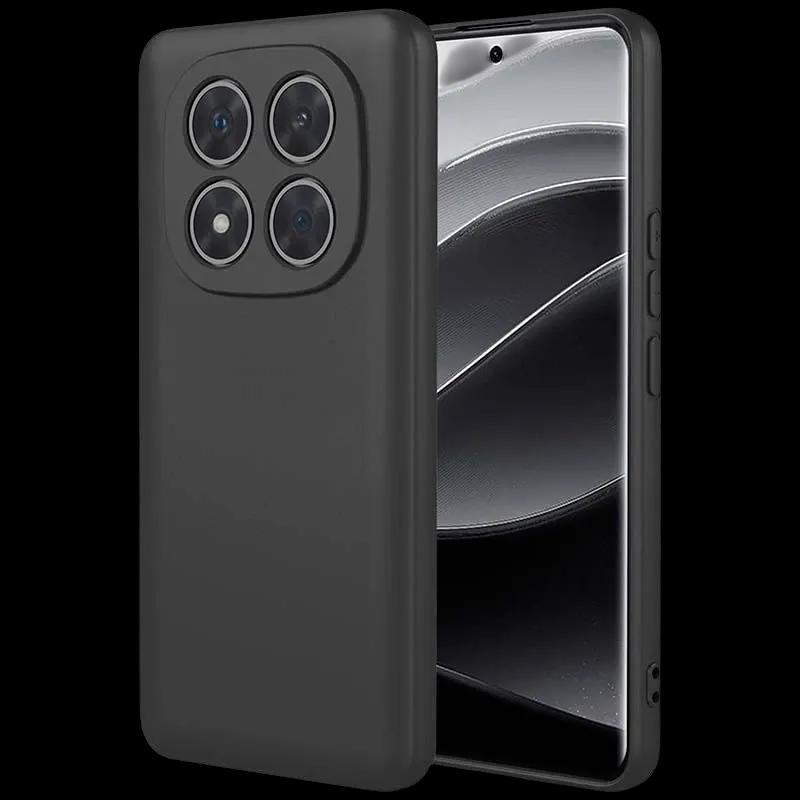 Capa CROCOCASE Xiaomi Redmi Note 14 Pro Plus 5G Square Liquid Premium (Silicone líquido - Preto)