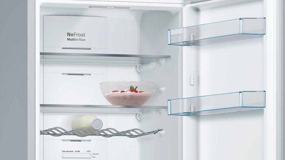 Frigorífico Combinado Independente BOSCH KGN36VLDB (326 L - 186x60x66 cm - 186 cm - Inox) — miniatura 4