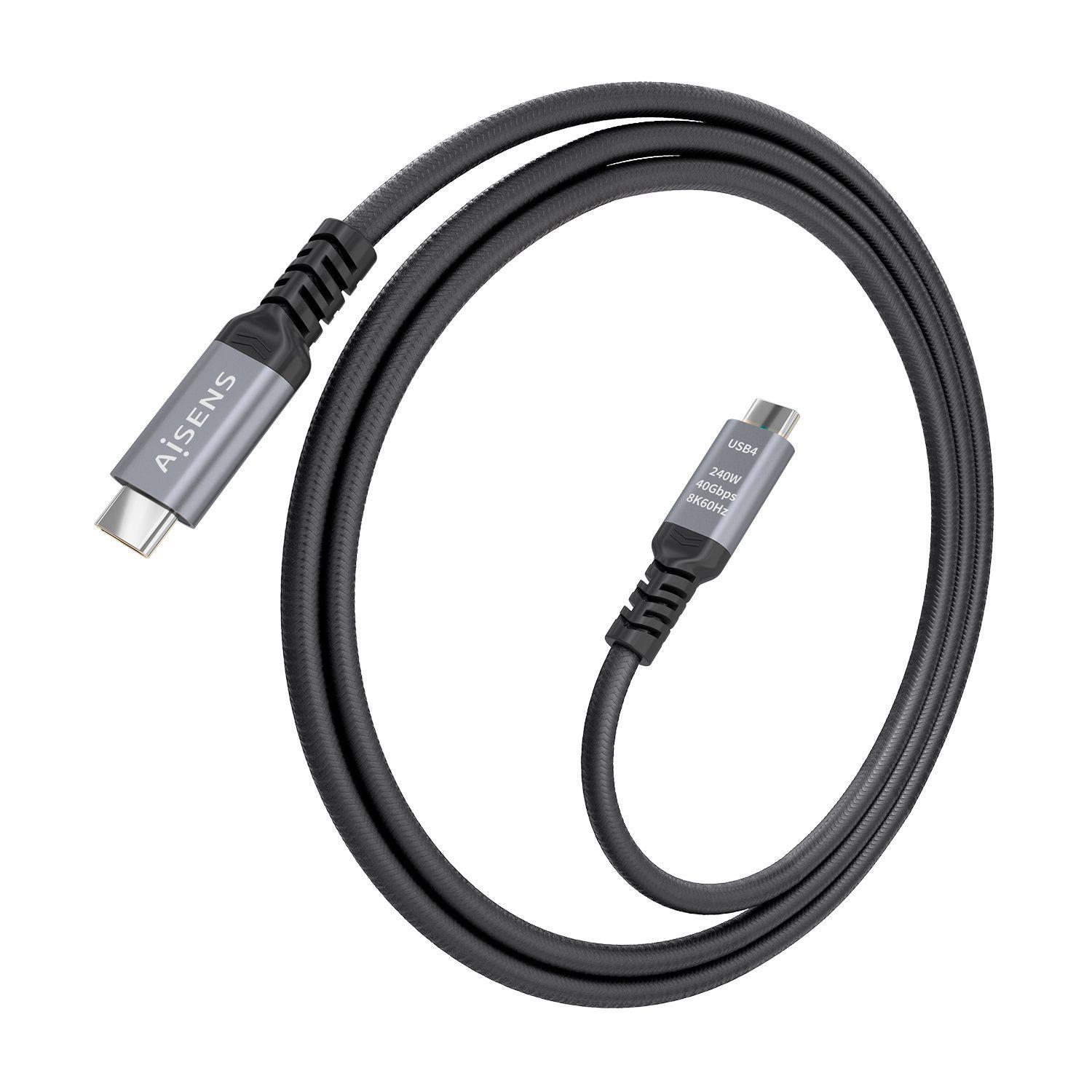 Cabo USB-C AISENS A156-0995 (1,5 m - USB C - Preto) — miniatura 2