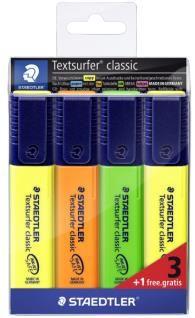 Marcadores Fluorescentes STAEDTLER Textsurfer Classic 364 (Tons pastel)