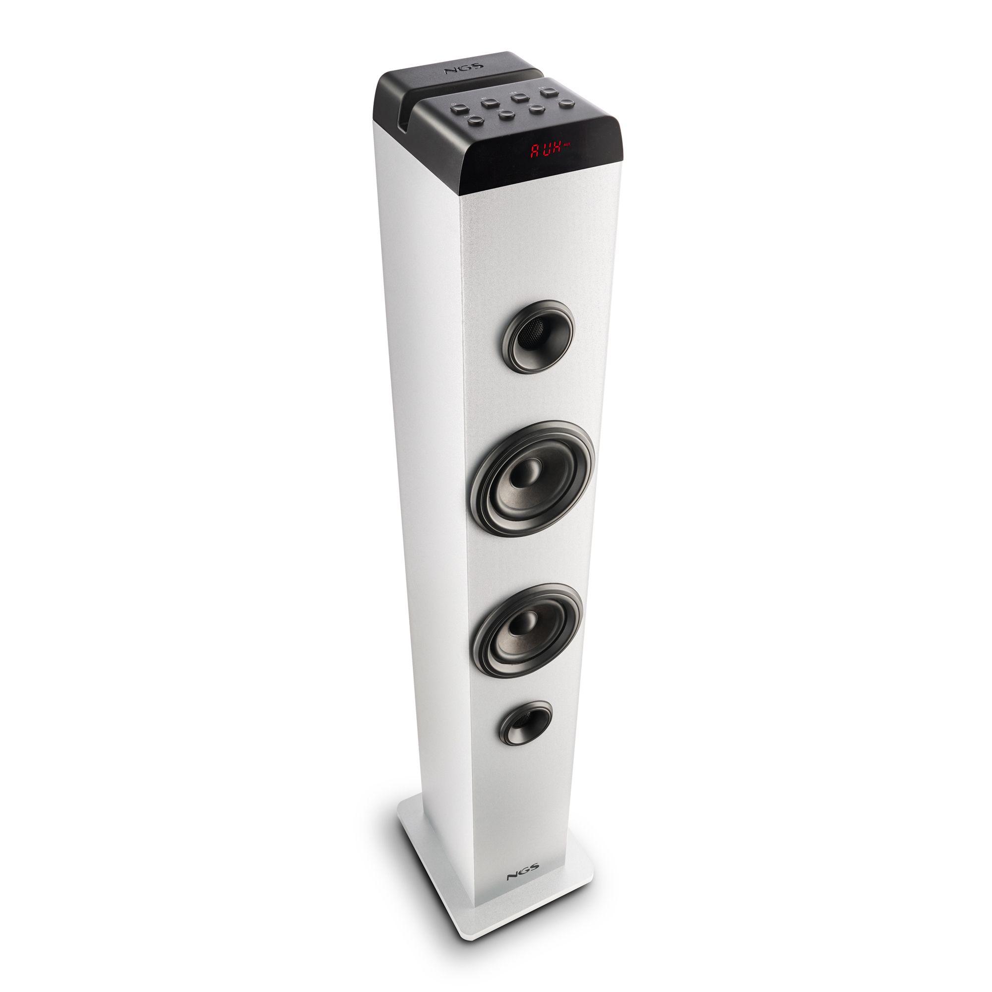 Torre de Som NGS Sky Charm Pro (40 W - Com fios e sem fios - Branco) — miniatura 4