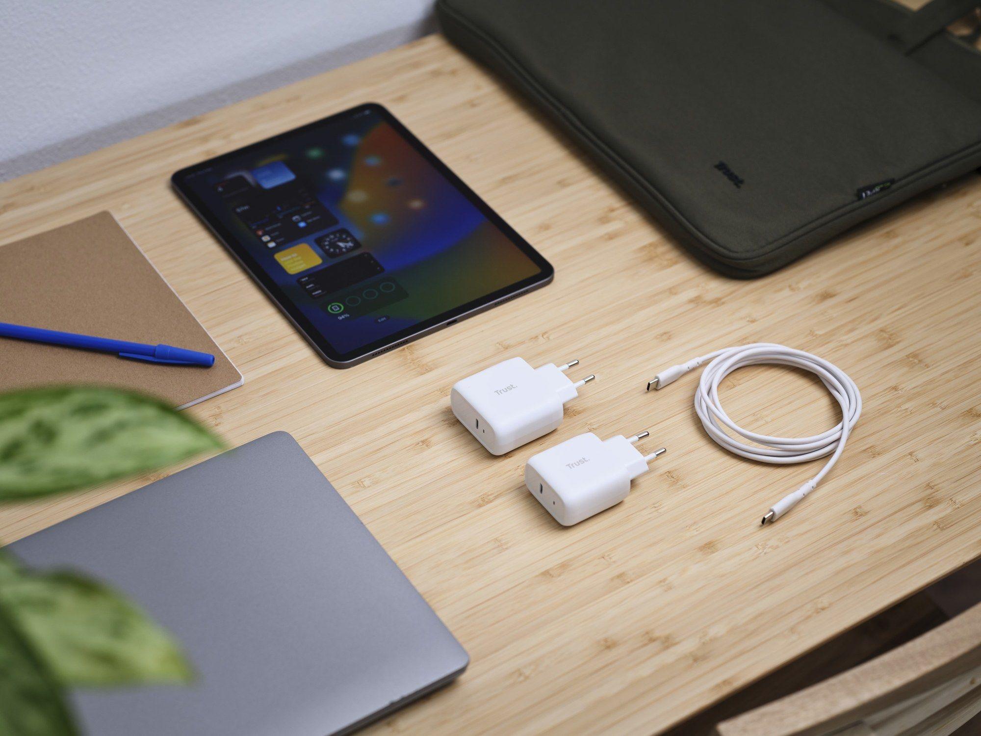 Carregador de Parede TRUST Maxo (USB-C para USB-C - Universal - Corrente alternada - Branco), miniatura 8