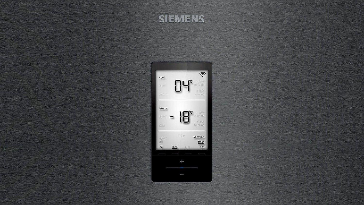 Frigorífico Combinado Independente SIEMENS KG39NHXEP (366 L - 204x60x66 cm - 60 cm - Preto Inox) — miniatura 3