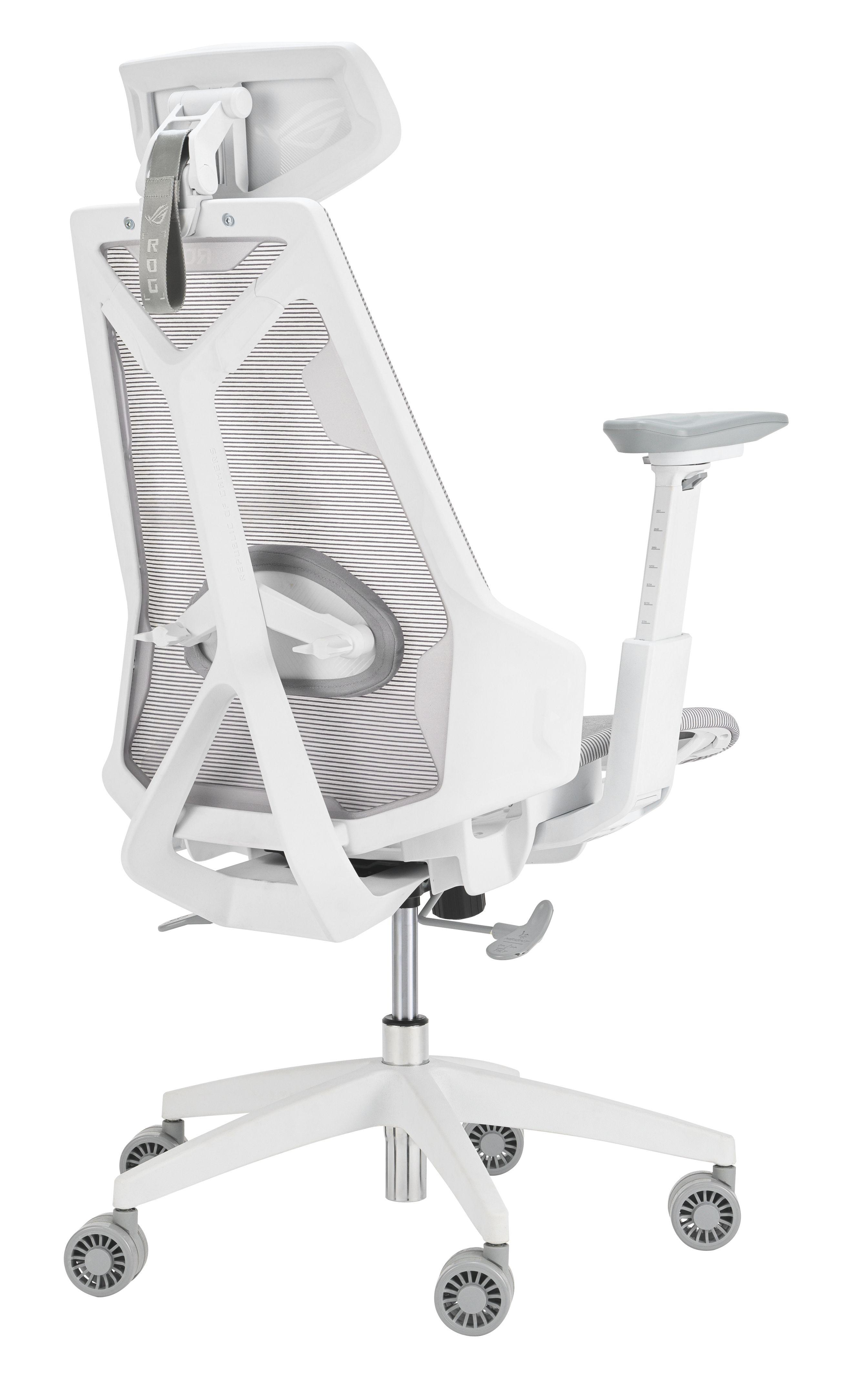 Cadeira Gaming ASUS ROG Destrier Ergo Core (136 kg - 8,5 cm - Assento de rede - Branco), miniatura 3