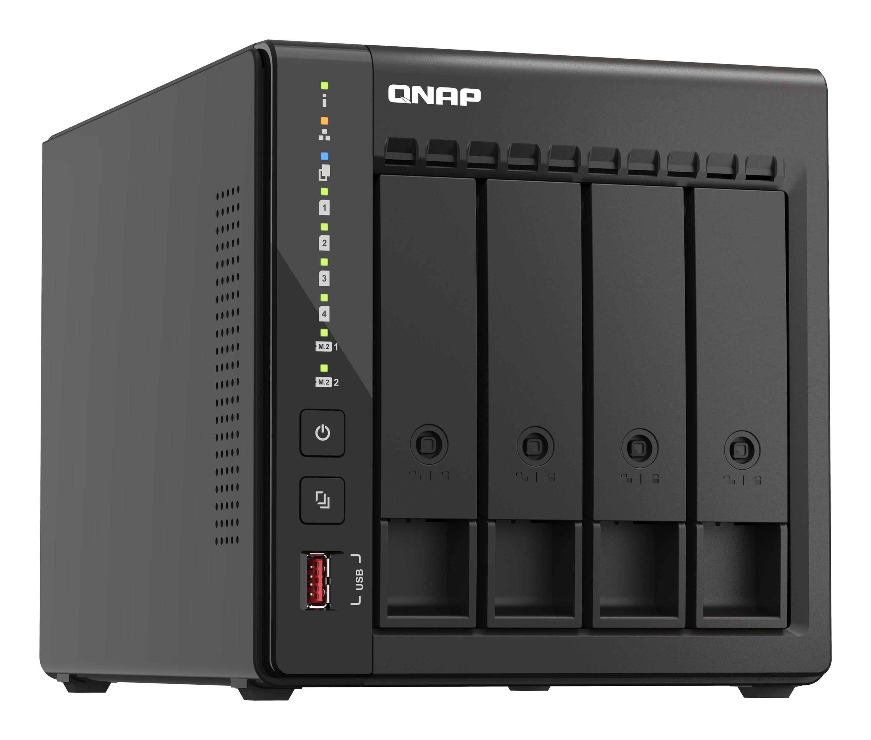 NAS QNAP TS-453E-8G (M.2, Serial ATA III - 8 GB - 4 baias - Preto), miniatura 3