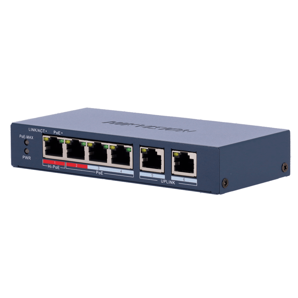Switch Gerível HIKVISION DS-3E1106HP-EI (Fast Ethernet - 1,2 Gbit/s - Cinzento)