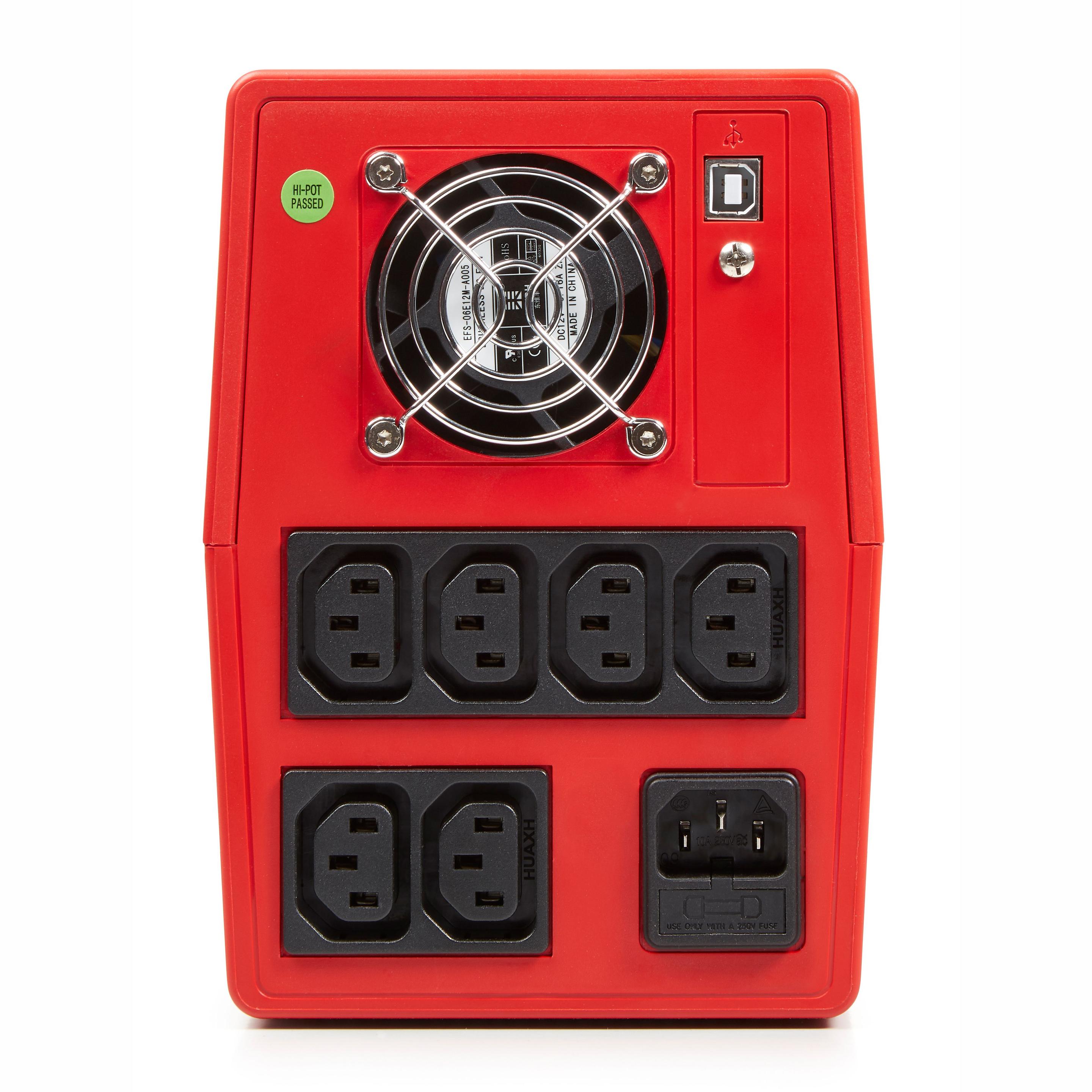 UPS SALICRU SPS 2000 ONE IEC (USB Type-B - Windows, Linux, Unix, Mac - IEC C13 - Vermelho e Branco) — miniatura 4