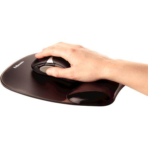 Tapete de Rato FELLOWES Crystal (Gel, Plástico - Preto) — miniatura 2