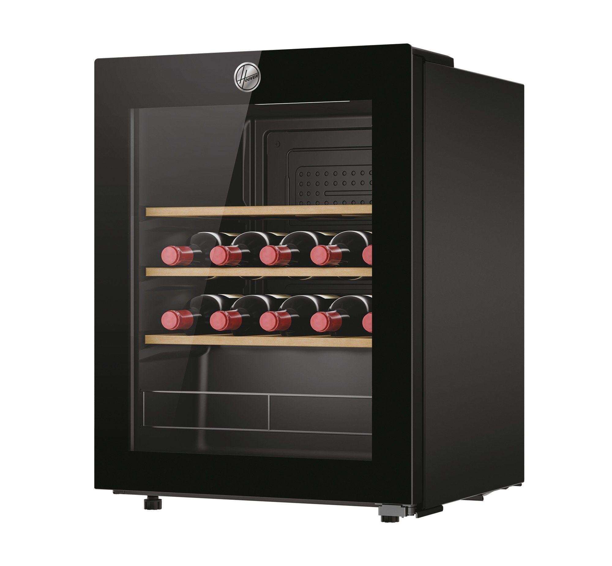 Cave de Vinhos Independente HOOVER HOWC023 (23 garrafas - 3 prateleiras - 62 l - Preto) — miniatura 3