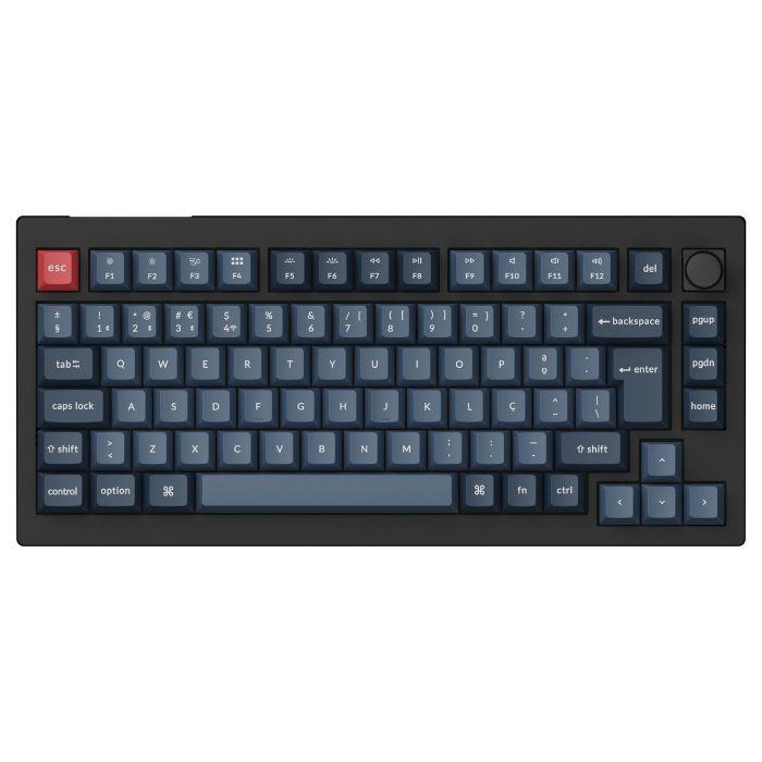 Teclado KEYCHRON V1 Max (Português - Gateron Jupiter Brown táctil - Bluetooth - Preto e Cinzento) — miniatura 5