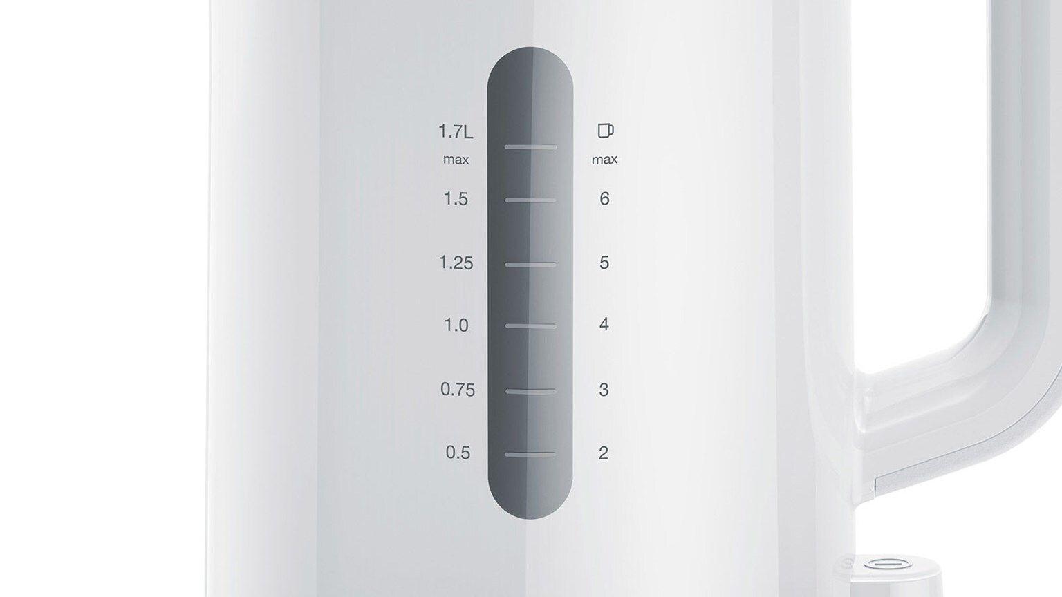Jarro Elétrico BRAUN WK1100WH (2200 W - 1,7 l - Plástico - Branco), miniatura 3