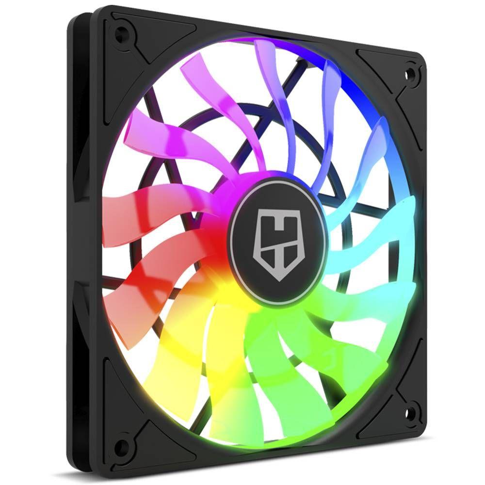 Ventoinha para Caixa de PC NOX Hummer Slim-Fan ARGB (Preto), miniatura 3