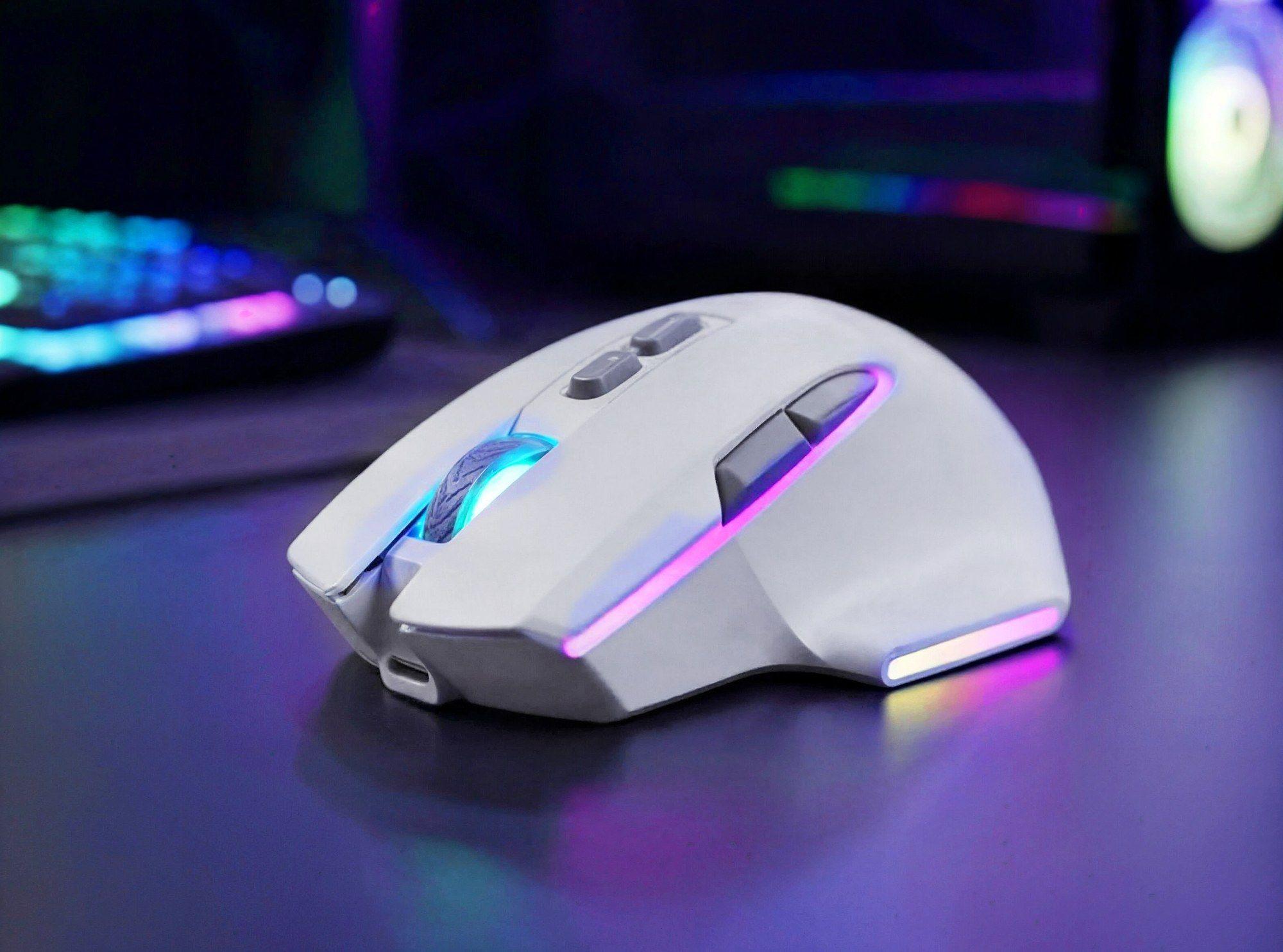 Rato Gaming MARS GAMING MMW-Vector (Mão direita - 12000 DPI - Ótico - Branco) — miniatura 9