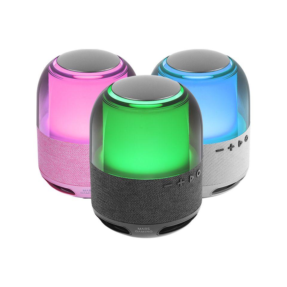 Coluna Bluetooth Portátil MARS GAMING MS-FLOWP (15 W - USB Type-A para USB Type-C - Rosa) — miniatura 2