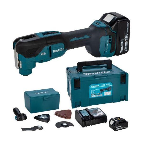 Ferramenta Multifunções Oscilante a Bateria MAKITA DTM53RTJX1 (Azul), miniatura 2