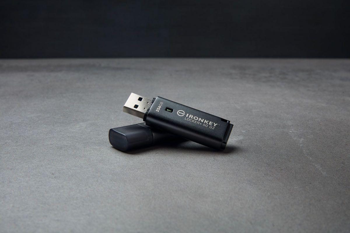Pen USB KINGSTON IronKey Locker+ 50 G2 (Com tampa - USB Type-A - 3.2 Gen 1 - Preto), miniatura 9