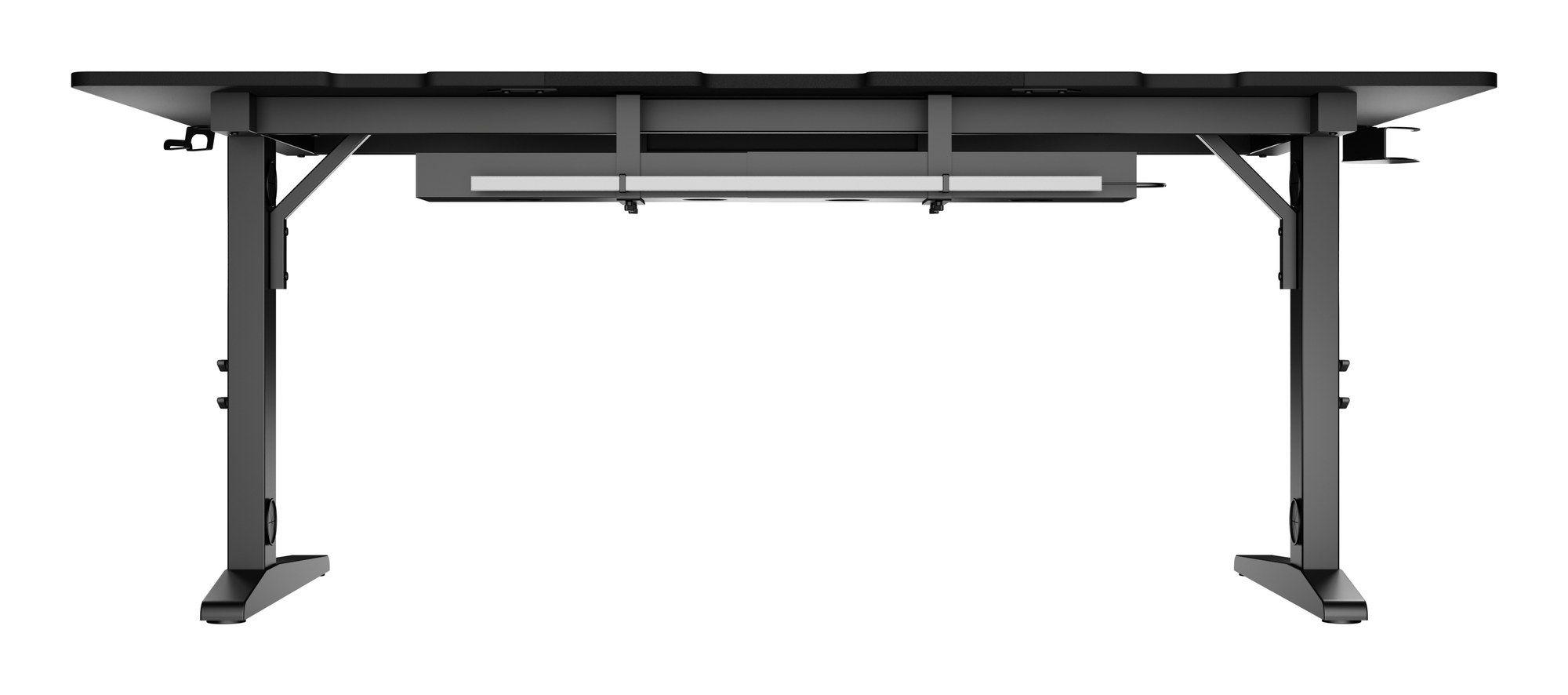 Secretária Gaming GENESIS Holm Modular 180 (1800 x 750 mm - Forma retangular - Multicor - Preto), miniatura 7