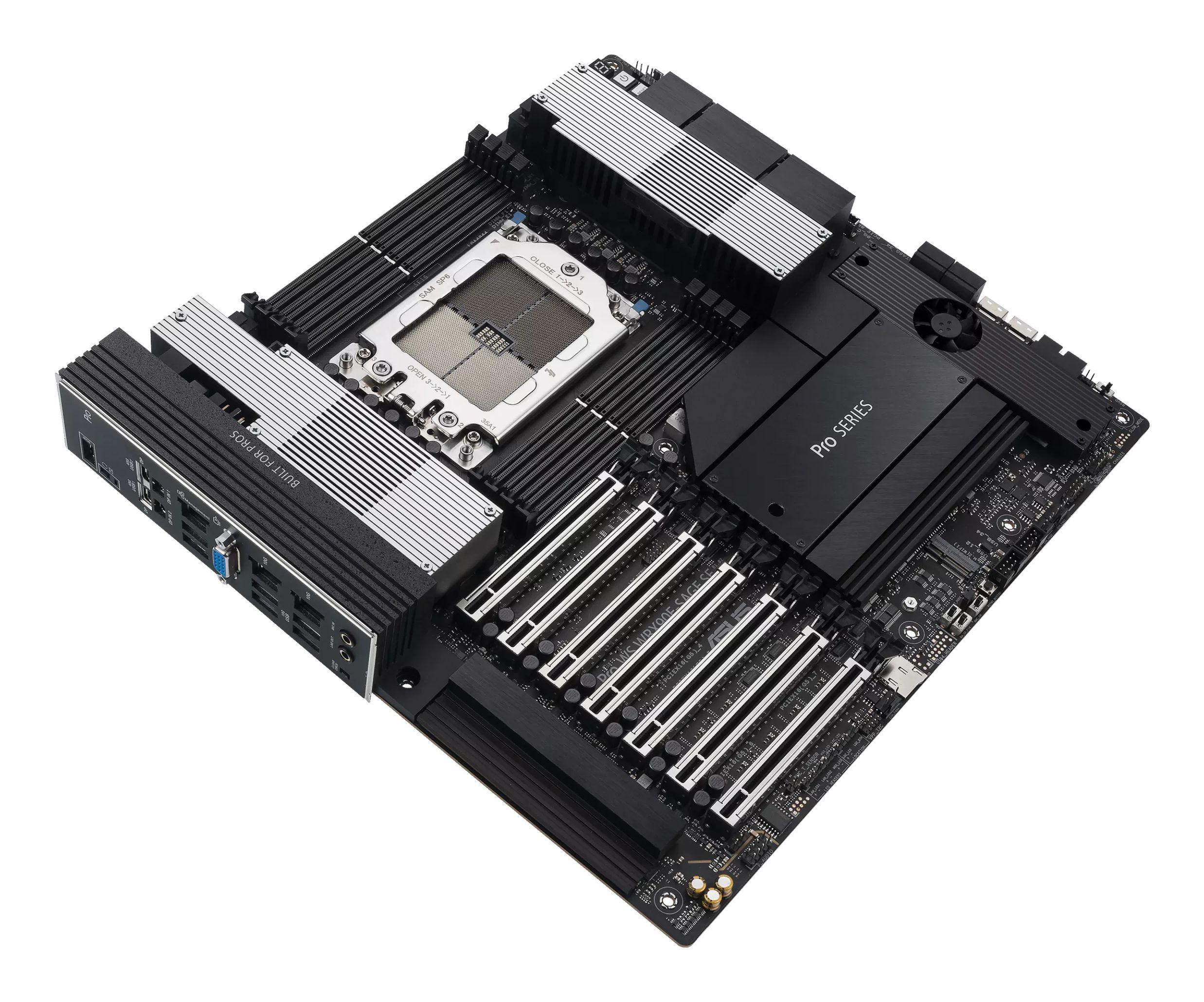 Motherboard ASUS PRO WS WRX90E-SAGE SE (sTR5 - EEB - Octa-canal - Alumínio e Preto), miniatura 4