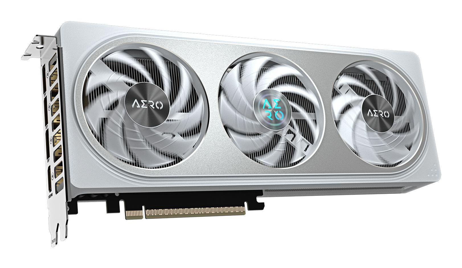 Placa Gráfica GIGABYTE GeForce RTX 5060 Ti AERO OC 8G (GeForce RTX 5060 Ti - 28000 MHz - 8 GB - Branco) — miniatura 3