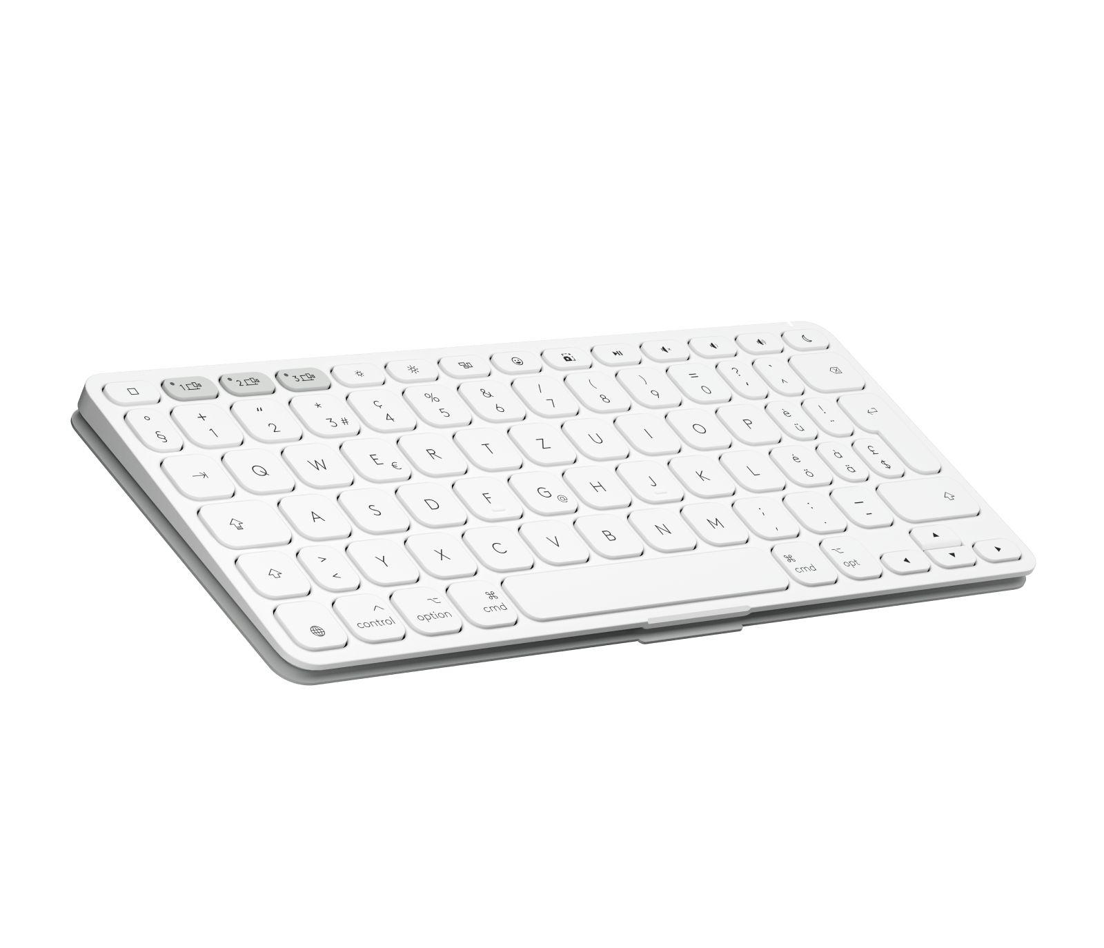 Teclado LOGITECH Keys-To-Go 2 (Alemão - Teclas tesoura - Mini - Cinzento Claro) — miniatura 4