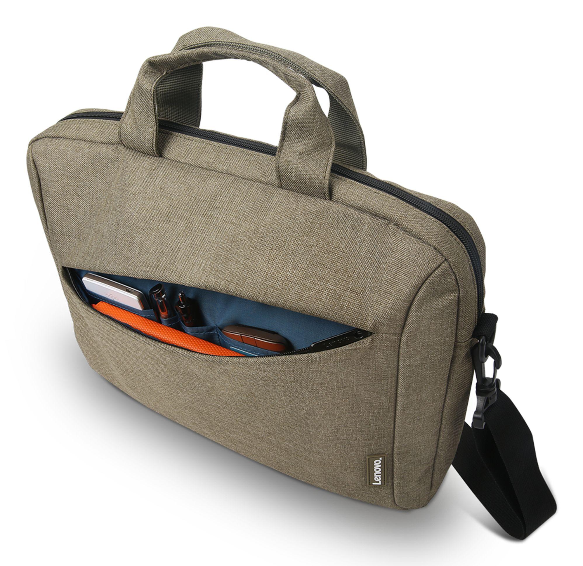 Mala para Portátil LENOVO Casual Toploader T210 (15,6" - Poliéster - 39,6 cm - Verde) — miniatura 4