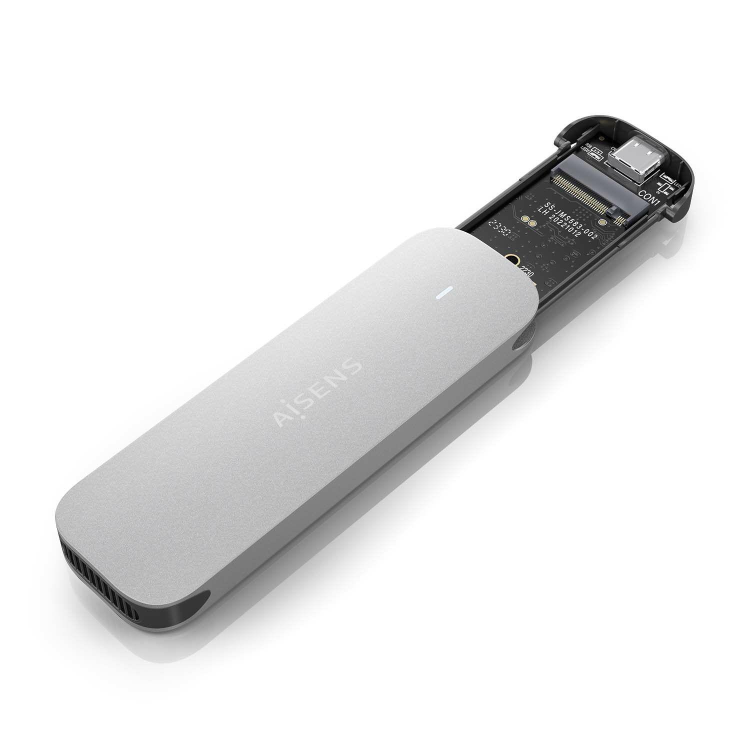 Caixa Externa M.2 AISENS ASM2-025SL (2 TB - M.2 - Prateado) — miniatura 2
