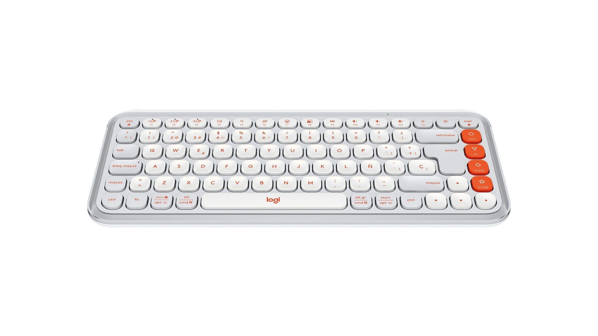 Teclado LOGITECH POP Icon Keys (Espanhol - Teclas tesoura - Mini - Branco) — miniatura 3
