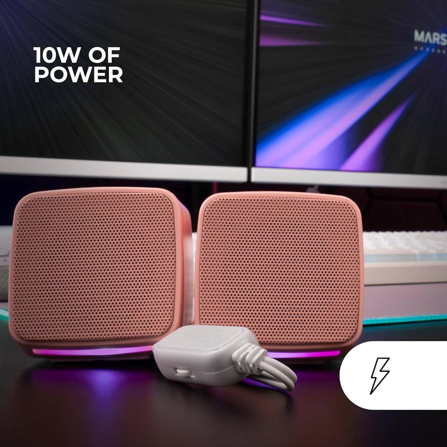 Colunas MARS GAMING MS-PRO-P (10 W - Com fios - Rosa), miniatura 4