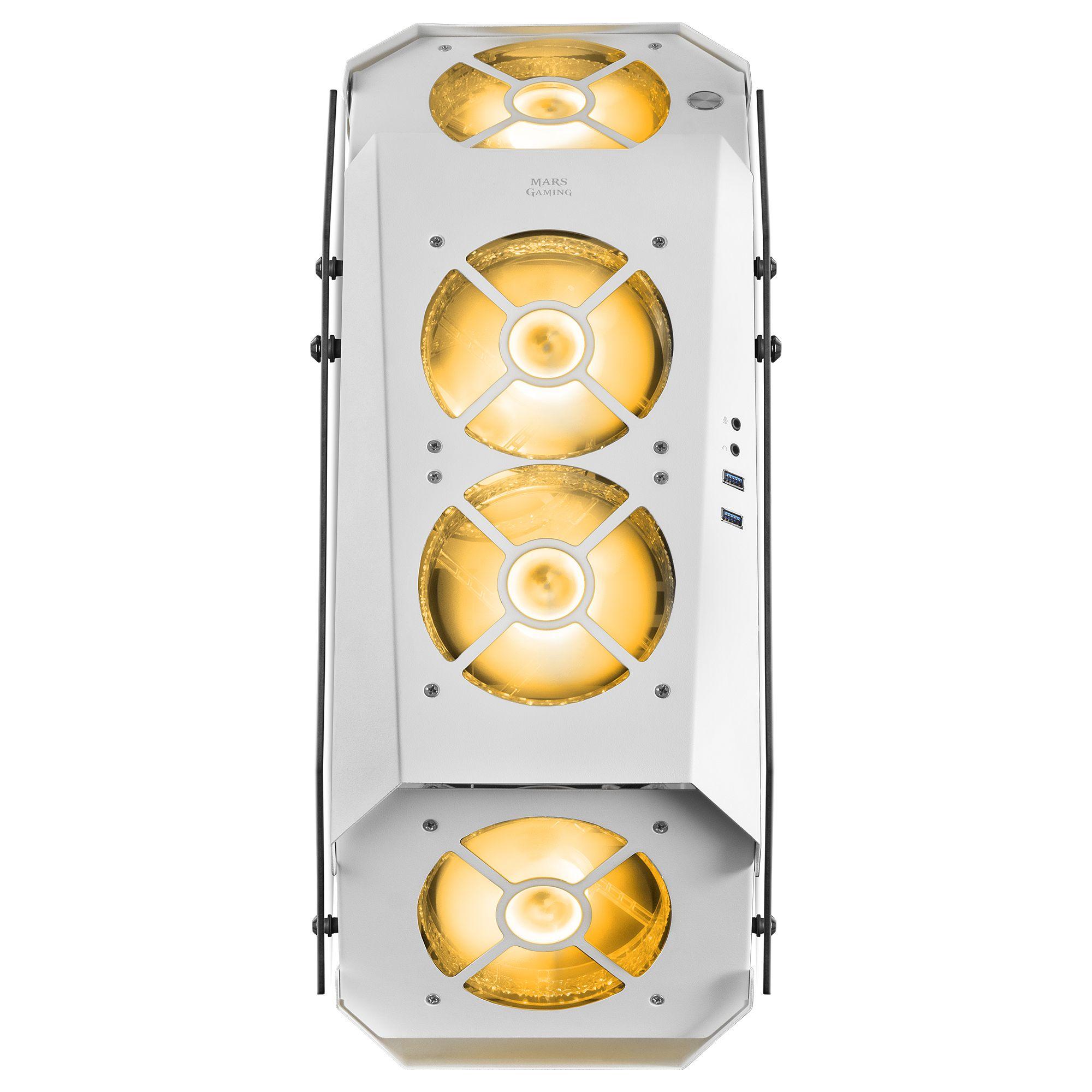 Caixa ATX MARS GAMING MC51W (ATX, Micro ATX, Mini-ITX - 2,5" - ATX, Mini-ITX - Branco) — miniatura 6