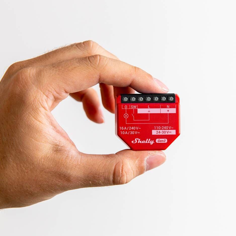 Módulo Interruptor Inteligente SHELLY 1PM Gen3 (Plástico - Vermelho) — miniatura 3