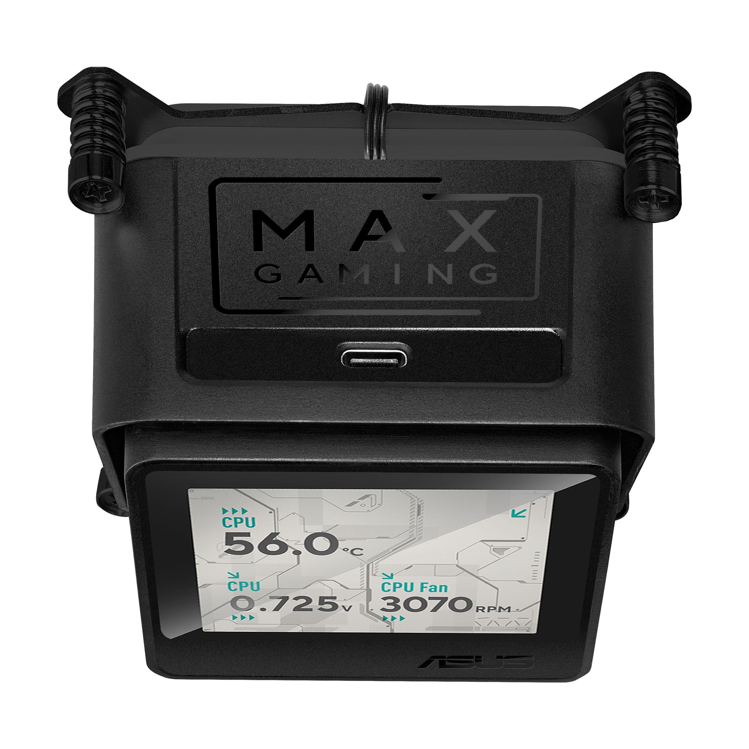 Sistema de Refrigeração Líquida ASUS MAX GAMING LC 360 ARGB LCD (12 cm - 2500 RPM - Multi - Preto), miniatura 9