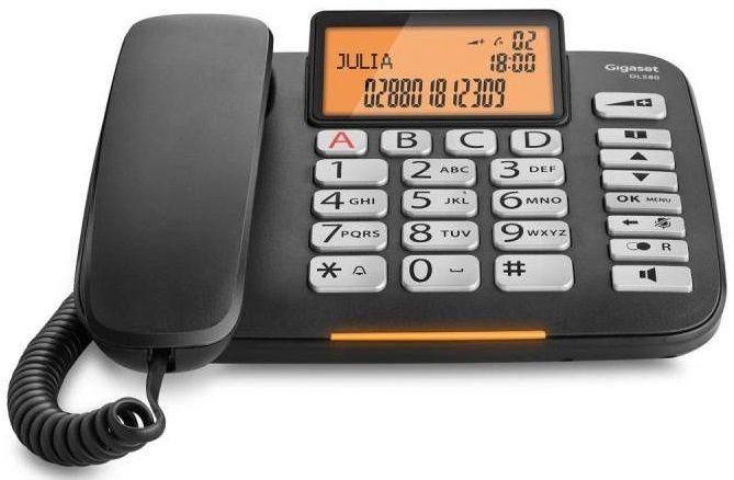 Telefone Fixo GIGASET DL 580 (Preto), miniatura 3