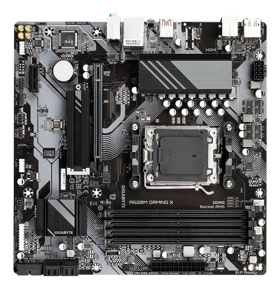 Motherboard GIGABYTE A620M GAMING X (AM5 - AMD Ryzen 7000 Series - micro ATX - Castanho) — miniatura 5