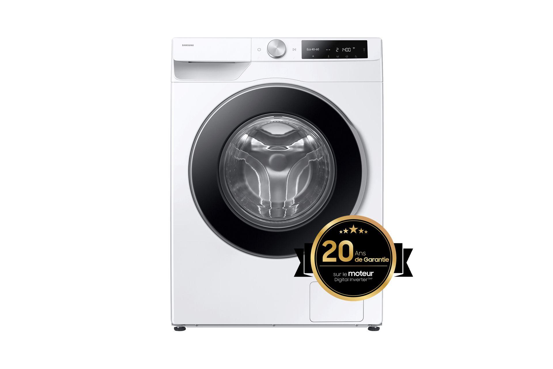 Máquina de Lavar Roupa Independente SAMSUNG WW90DG6U85LEU3 (1400 RPM - B - A - Branco)
