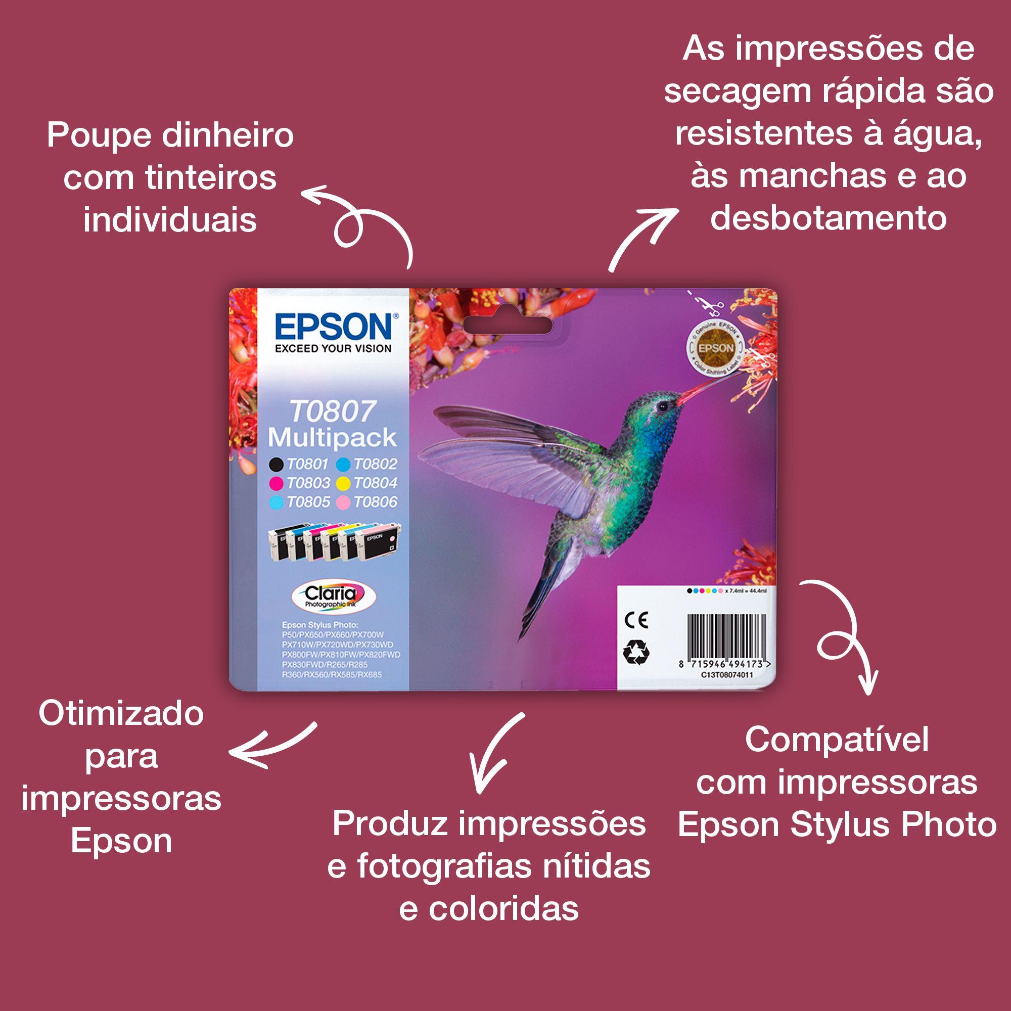 Tinteiro EPSON T0801 (Preto) — miniatura 3