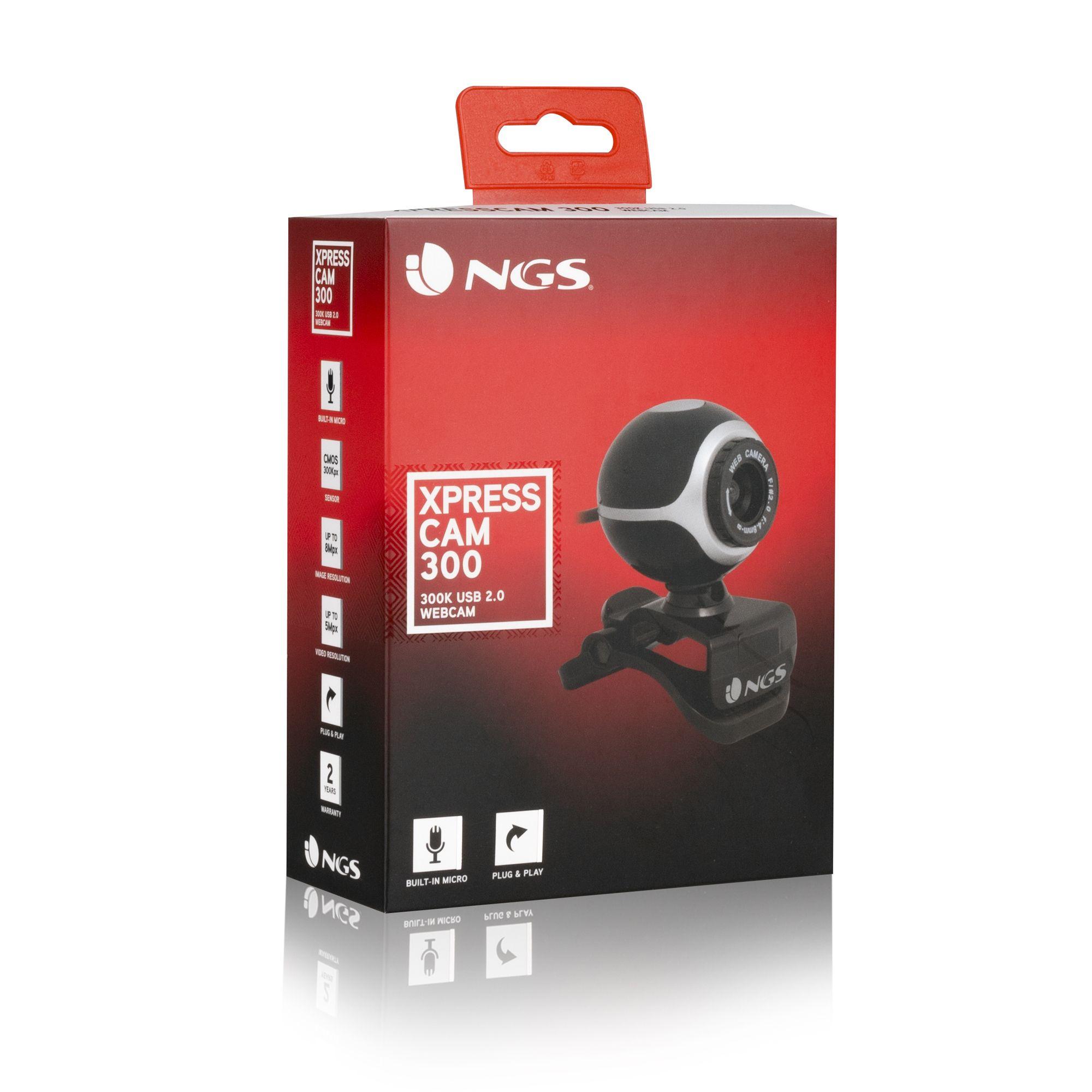 Webcam NGS XpressCam 300 (USB 2.0 - Windows Vista, XP, 2000 - Preto e Prateado) — miniatura 4
