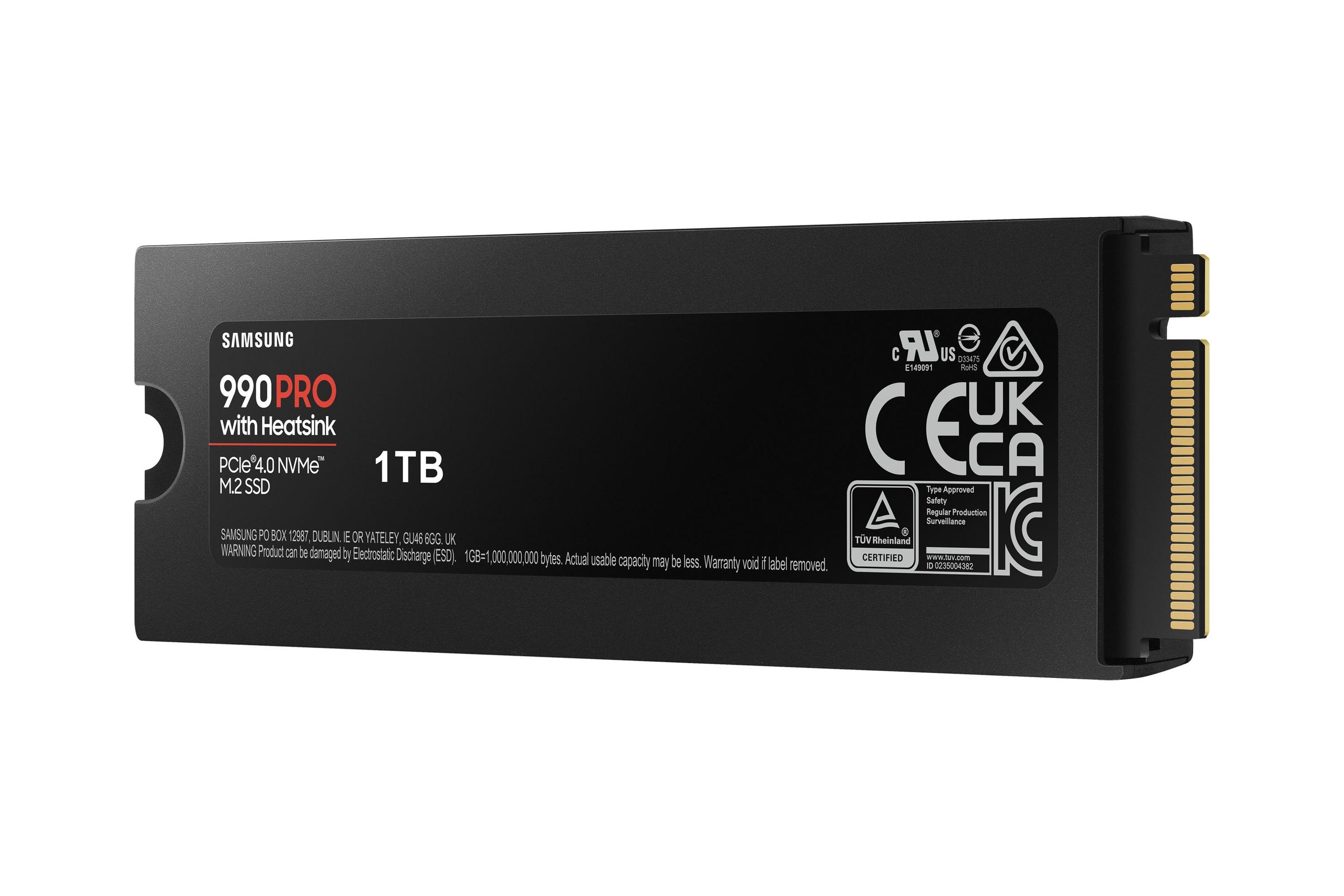 SSD SAMSUNG 990 PRO Heatsink MZ-V9P1T0CW (1 TB - M.2 2280 - PCI Express 4.0 NVMe) — miniatura 3