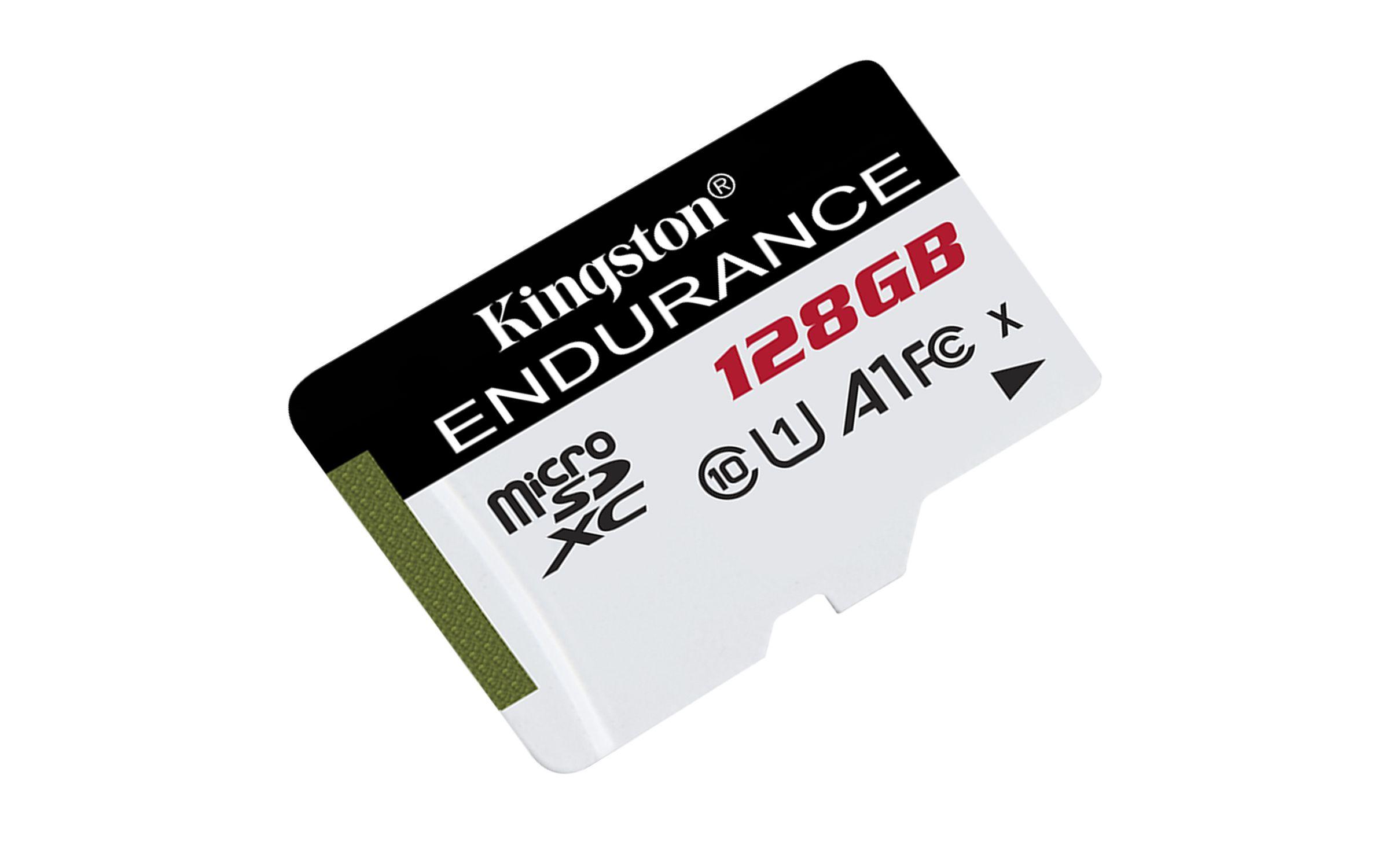 Cartão de Memória KINGSTON High Endurance SDCE/128GB (128GB - Classe 10 - Até 95 MB/s - Preto e Branco)