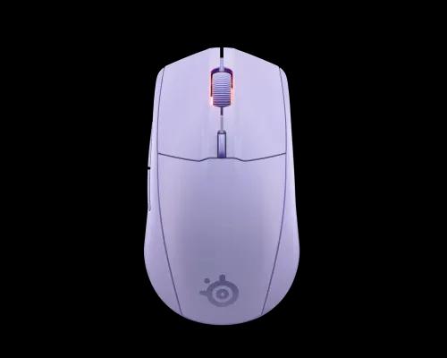 Rato STEELSERIES Rival 3 Wireless Gen. 2 (Mão direita - 18000 DPI - Ótico - Lavanda)