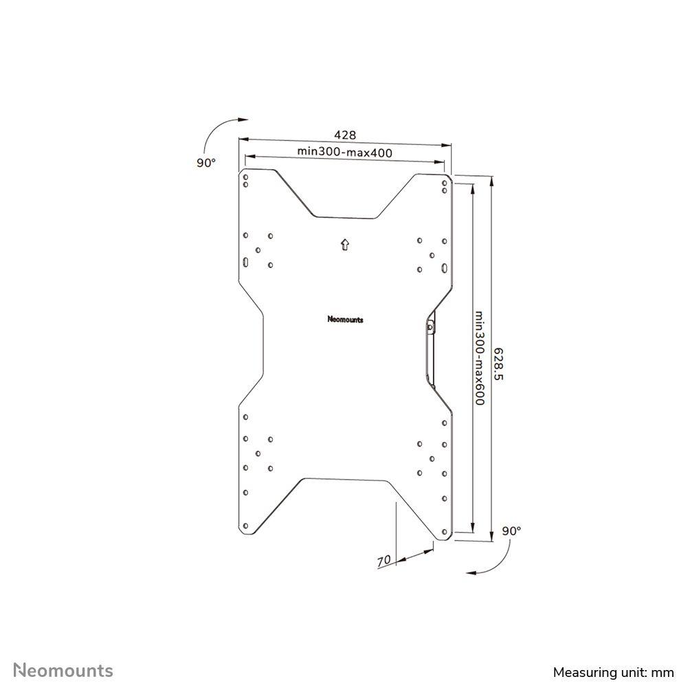 Suporte de Parede para TV NEOMOUNTS WL85-515WH16 (55–75" - 50 kg - Branco), miniatura 16