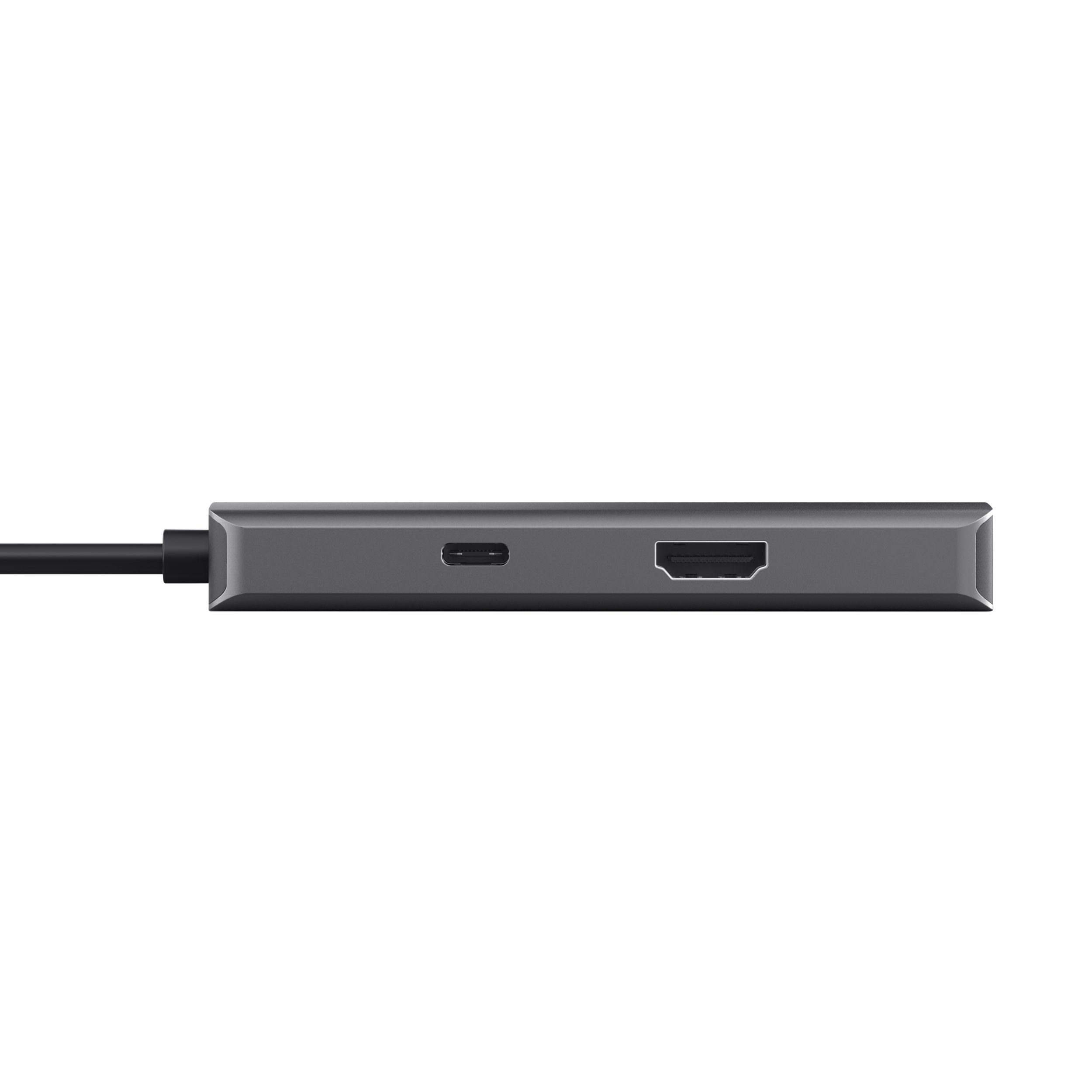 Adaptador Multiportas TRUST Dalyx 24968 (0,2 m - USB Type-C - USB 2.0 - Prateado) — miniatura 8