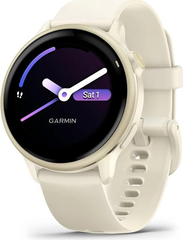 Smartwatch GARMIN vívoactive 6 (42 mm - 1,2" - 8 GB - Branco/Dourado Lunar)