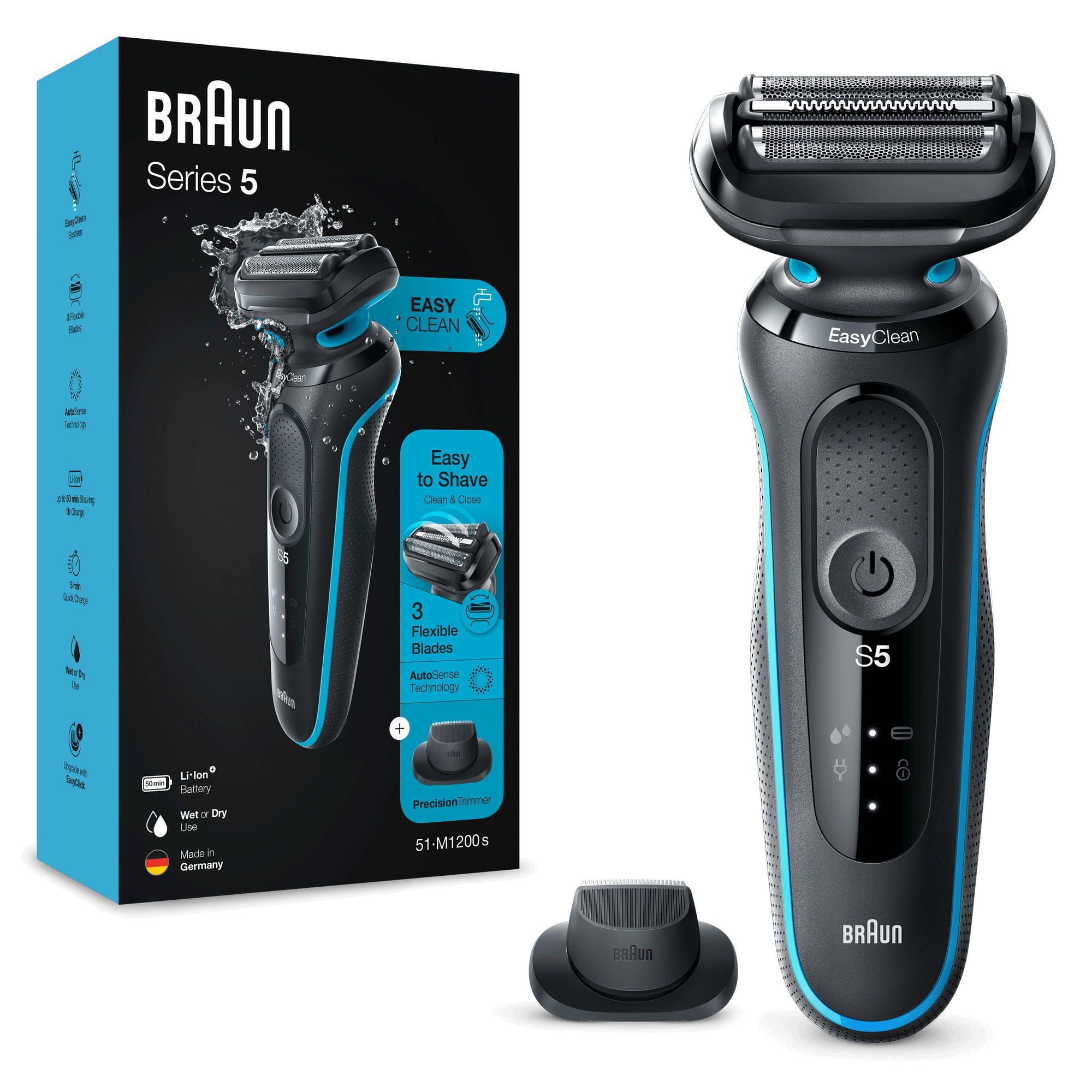 Máquina de Barbear BRAUN Series 5 51-M1200s (Preto e Azul), miniatura 3