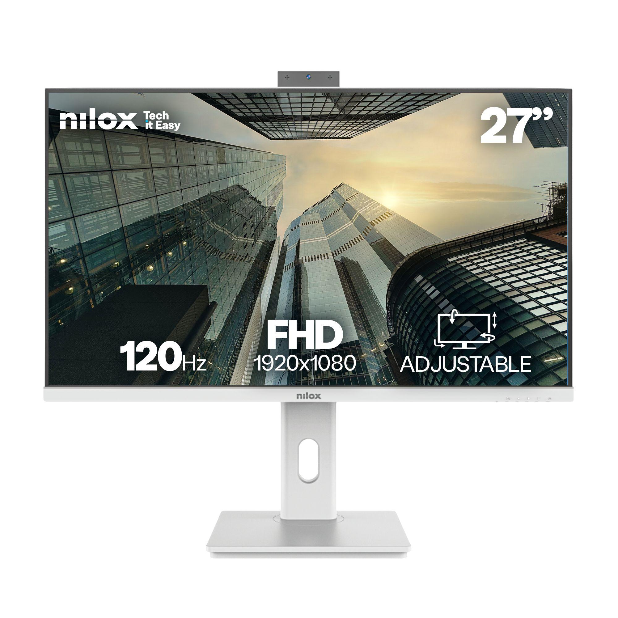 Monitor NILOX NXM27RWEB02W (27" - IPS - 120 Hz - Branco)