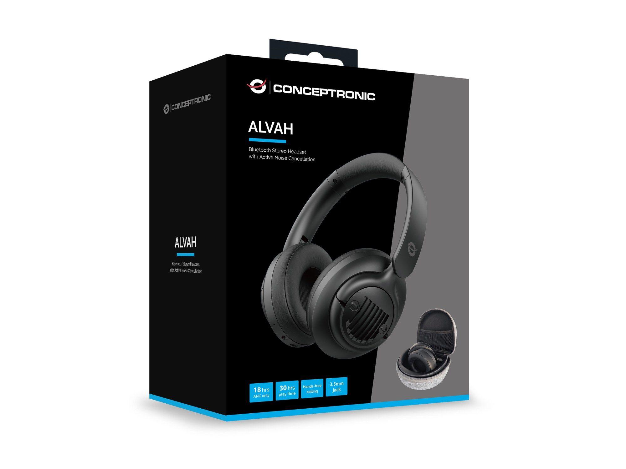Auscultadores CONCEPTRONIC ALVAH02B (Binaural - Com fios e sem fios - Circum-aural - Preto), miniatura 5