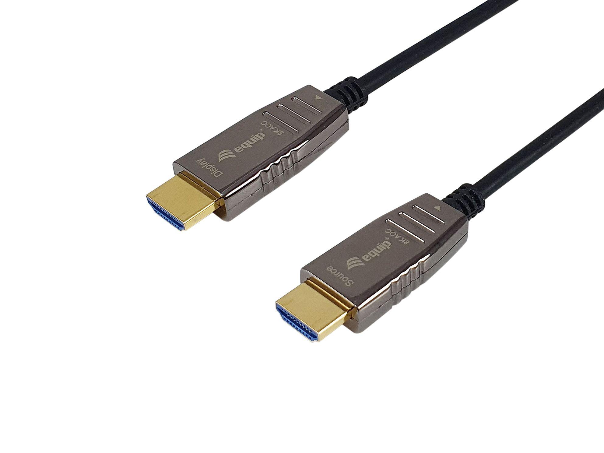 Cabo HDMI Ótico Ativo EQUIP 119452 (20 m - 120 Hz - HDMI Type A - Preto)