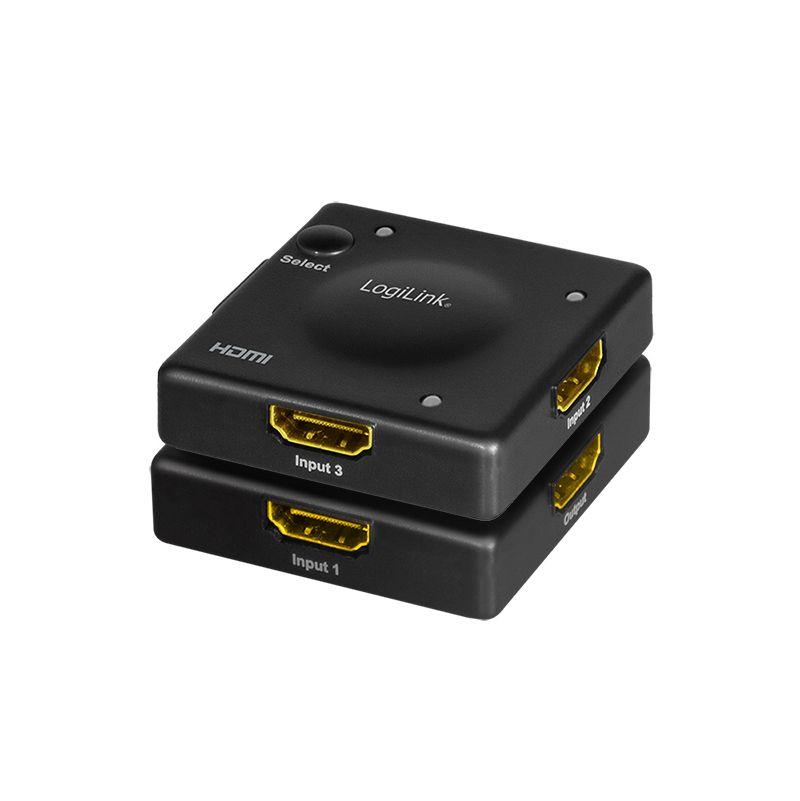 Comutador HDMI LOGILINK HD0041 (60 Hz - Preto) — miniatura 2
