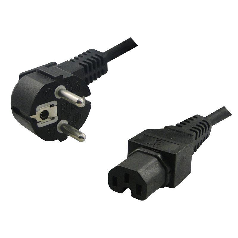 Cabo de Alimentação LOGILINK CP105 (2 m - CEE 7/7 - Acoplador C15 - Preto)